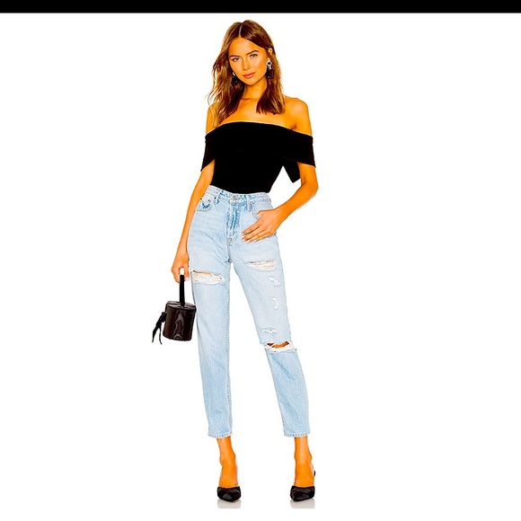 Tops - NEW black off shoulder bodysuit